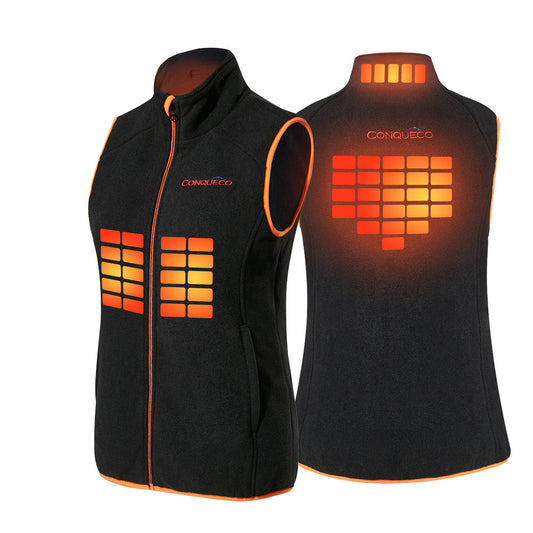 heated vest polar fleece