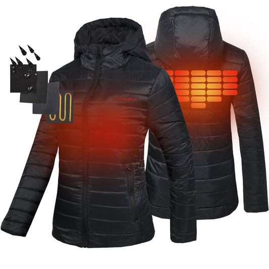 Women's Heated Jacket Lightweight Slim Fit Waterproof & Windproof
