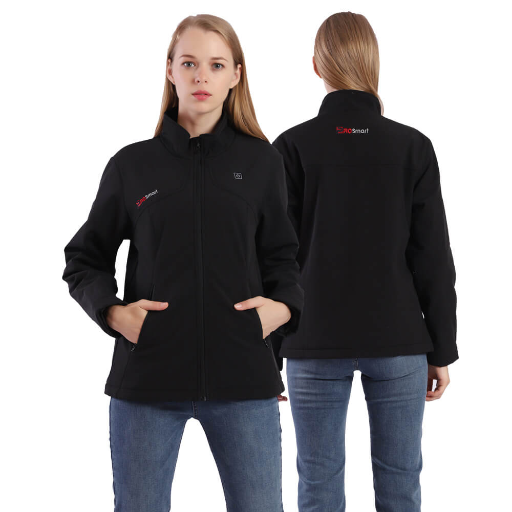 175- Women's Heated Jacket  Warming Coat-Black