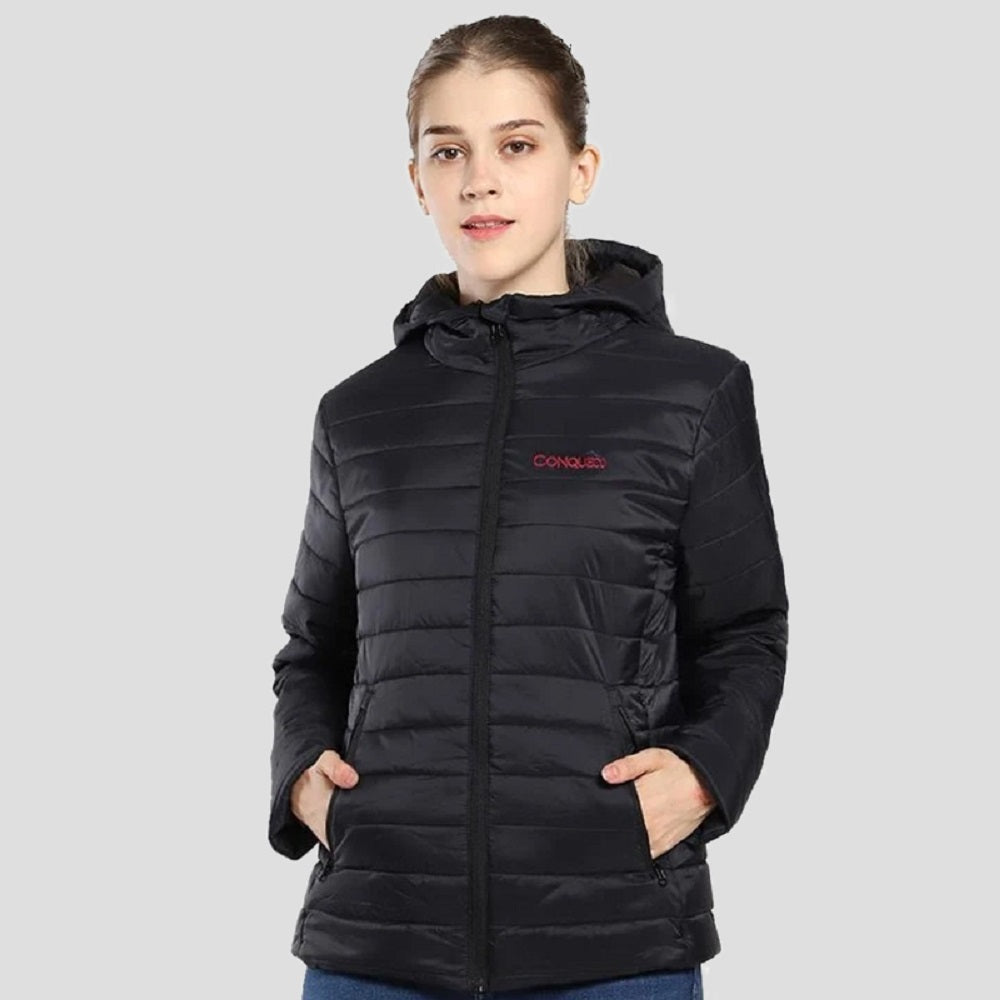 Women's Heated Jacket Lightweight Slim Fit Waterproof & Windproof