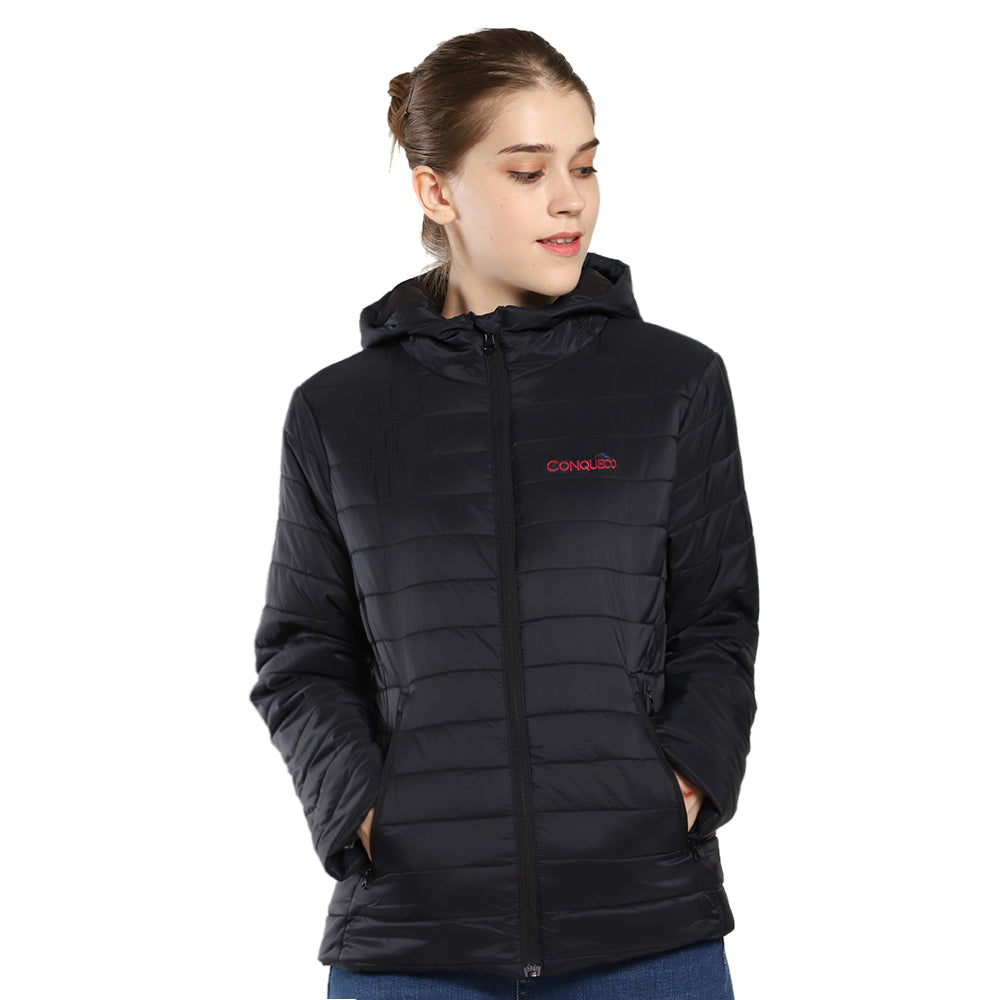 Women's Heated Jacket Lightweight Slim Fit Waterproof & Windproof
